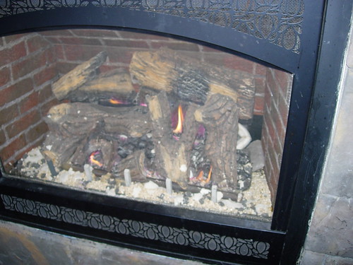 A Working Fireplace in the Bar