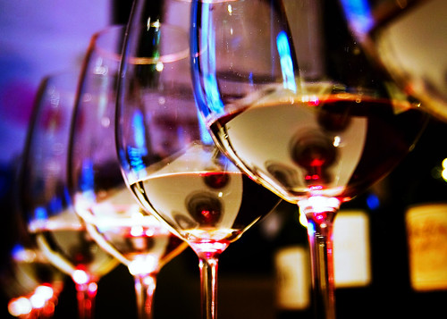 Wine Glasses at The Vines of Mendoza