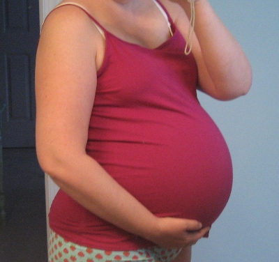 belly at 35.5 weeks
