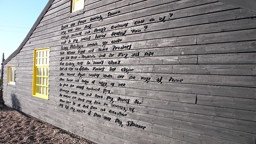 Prospect Cottage poem wall: "The Sunne Rising" by John Donne