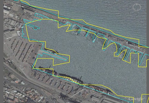 Haifa Harbor - NGA PGS (Yellow) and EEVS Precision (Lite Blue) (1-4,600)