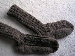 Hubby's Handspun Handknit socks
