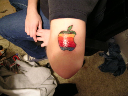 Apple Tattoo! Apples 30th Year Anniversary tattoo.