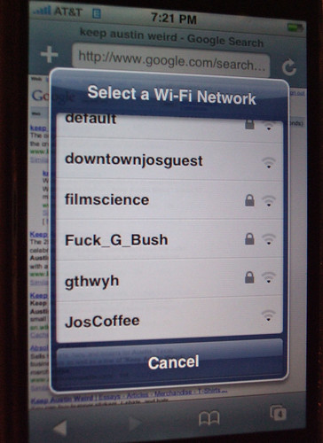 Select a Wi-Fi Network