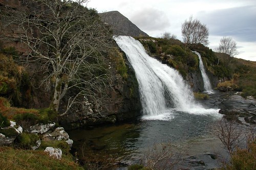 Waterfall with Sail Mhor lurking in the background