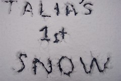 Talia's 1st Snow