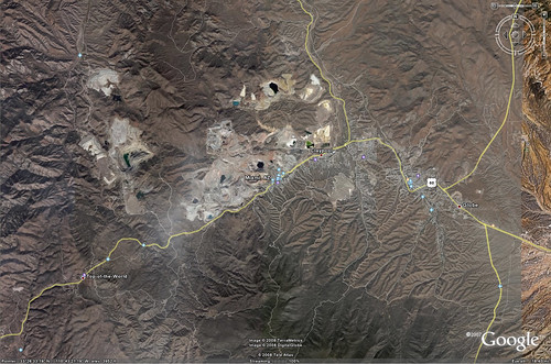 Open Pit Mines (Google Earth), Miami, Arizona and vicinity
