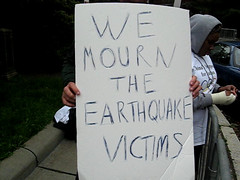 We mourn the earthquake victims