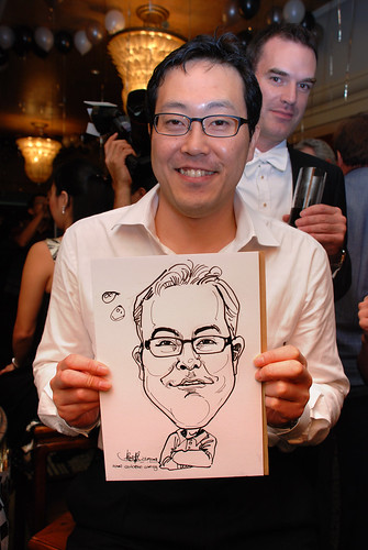 Caricature live sketching for Standard Chartered Bank Legal Learning Event 5