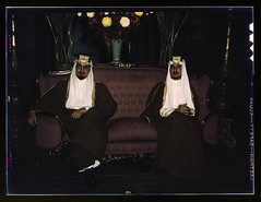 Amir Khalid and Amir Faisal (left to right), s...