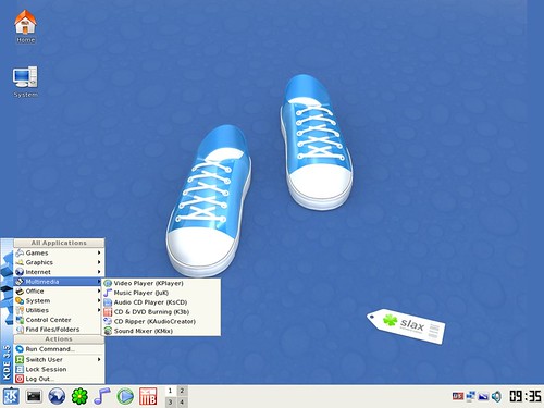 SLAX default desktop