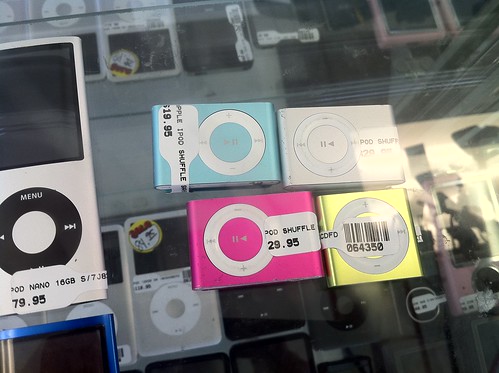 iPod Shuffles in an OKC Pawn Shop