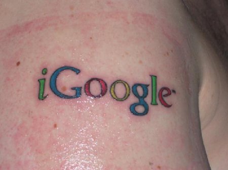 iGoogle Tattoo