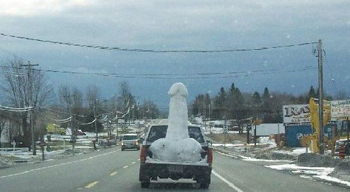 Redneck Country Snow Sculpture