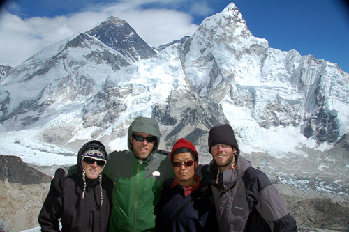 In front of Everest
