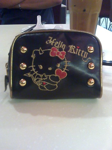 Hello Kitty Devil pouch. Hubs got it for me when I was in the early stages 