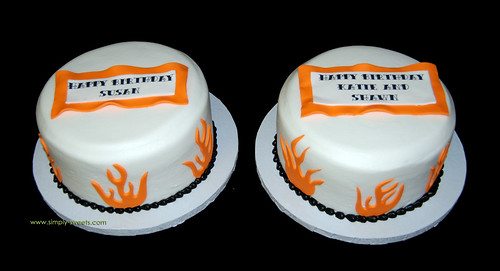 Harley themed birthday cakes