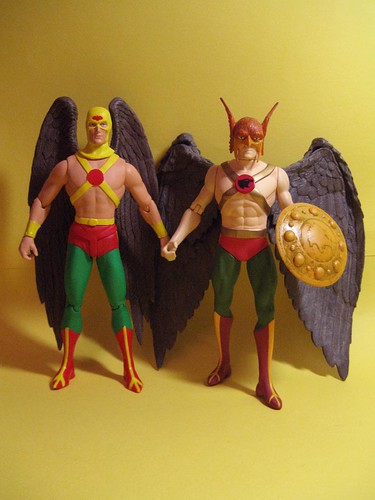 Earth One and Earth Two Hawkman