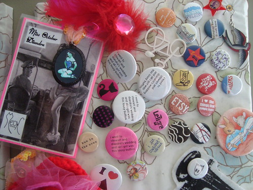 badges and buttons!
