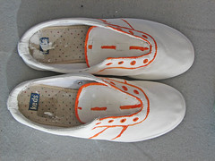 Painted Shoes, Orange Trim