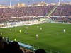 Fiorentina - Inter: Prime fasi di gioco...