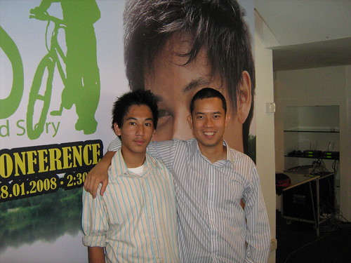 Director Woo Ming Jin and Zamir the main actor