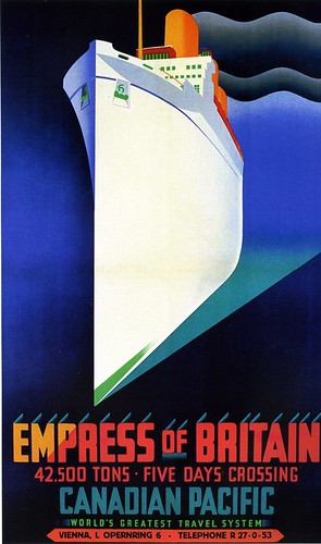 Poster, Empress of Britain, Canadian Pacific