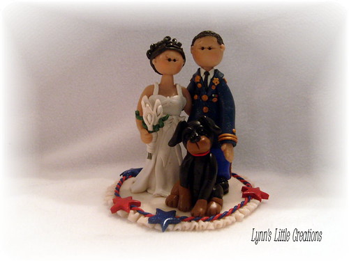 Soldier and his bride