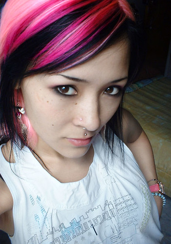 My new medusa piercing China DoII Tags china pink hair doll piercing