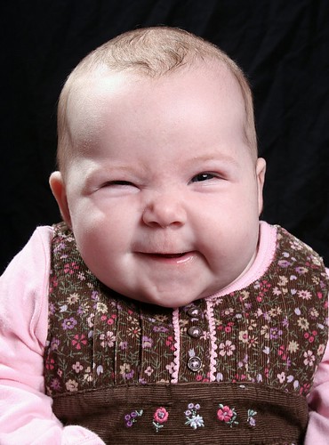 funny smile. Baby Portrait - Funny Smile