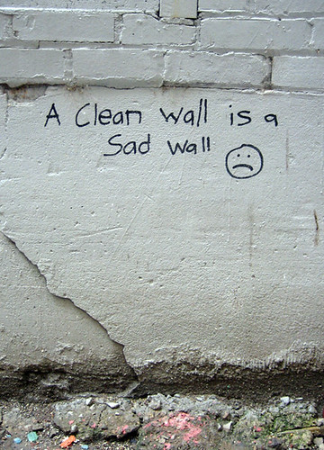 a clean wall