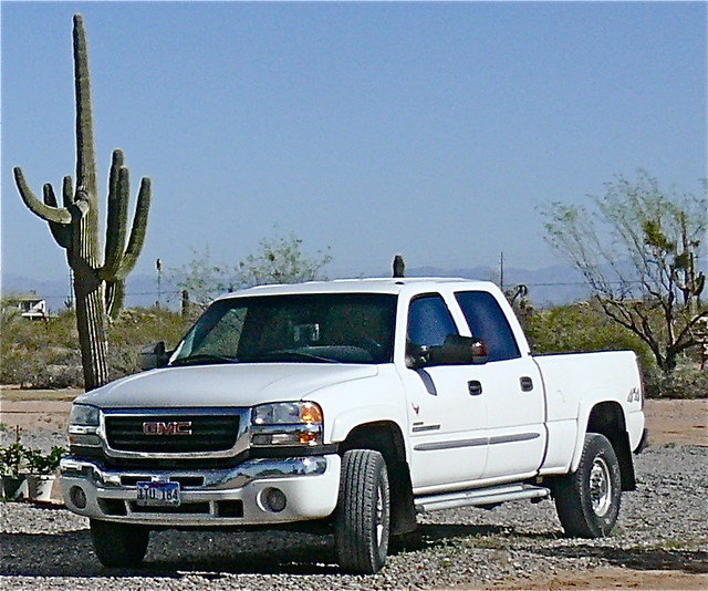 2003 white truck diesel sierra gmc 2500 larrypage durimax