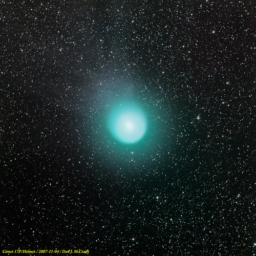 Comet 17P/Holmes with Tail