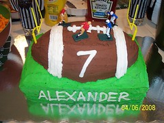 Alexander's football cake