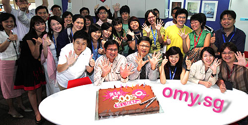 omy.sg celebration for 5 million page views