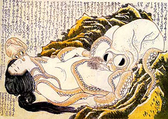 Dream of the fisherman's wife by hokusai