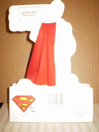 Back of Superman Returns Valentine Card 2008