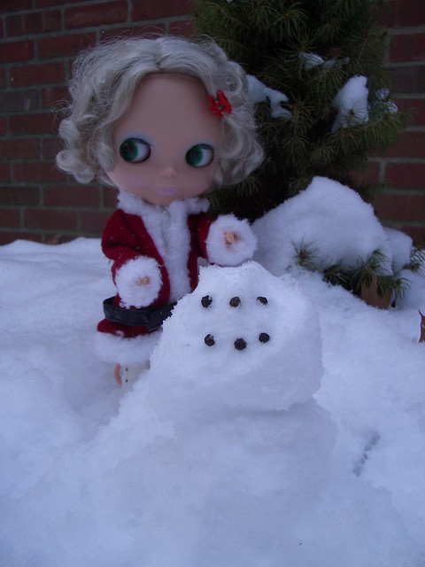 blythe sized snowman!