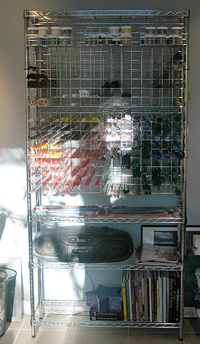 glass storage rack