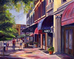 College Street, in Asheville; used with permission of the artist