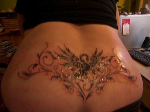 Phoenix Lower Back Tattoo For Female Tattoo Picture 10