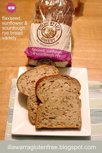 Country Life Gluten Free bread  - flax seed, sunflower & sourdough rye for wheat sensitivity