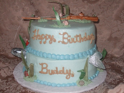Fish Birthday Cakes. Fishing Birthday Cake