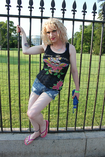 Sassy Parker at The White House in Washington, D.C.