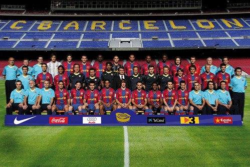 Foto oficial del Barça 2007/08