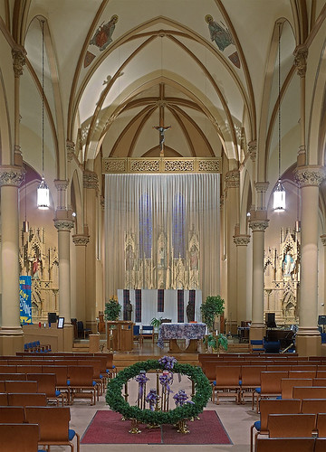 Saint Augustine Roman Catholic Church, in Saint Louis, Missouri, USA - nave