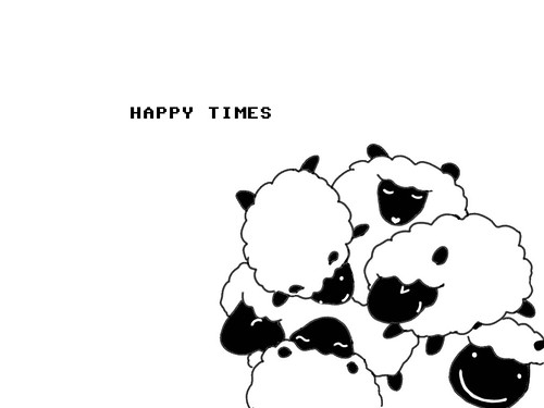 happy time sheep