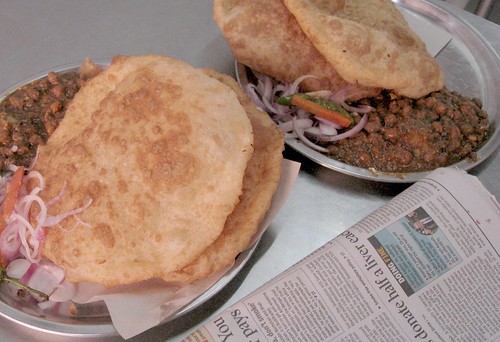 Soft chhole bhature to start your day with