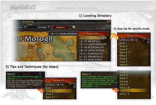 world of warcraft map levels. On your wow map there is a