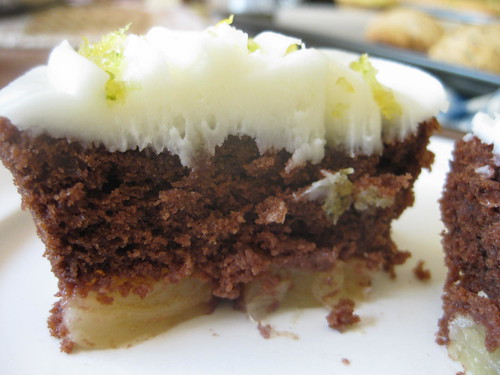 Bi-sected sangria cupcake